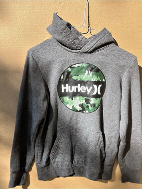 Hurley Men's Camo Graphic Hoodie Size Medium